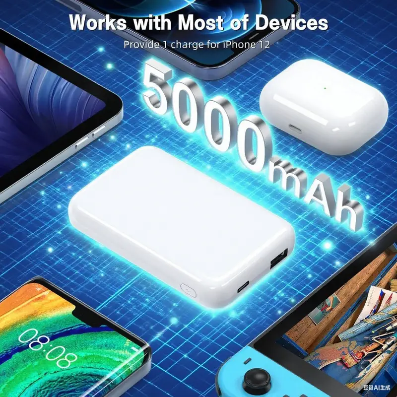 CO110385 Cargador Portátil Magnético 5000mah Tipo C - Imagen 7