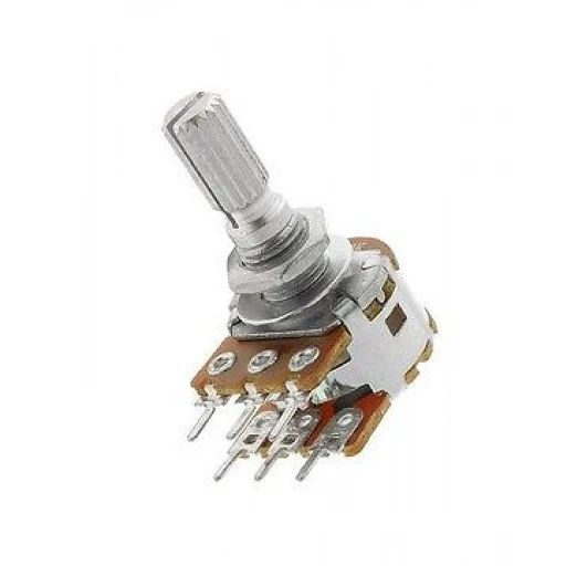 Potenciómetro Lineal Doble 250 KΩ - B250K Estéreo